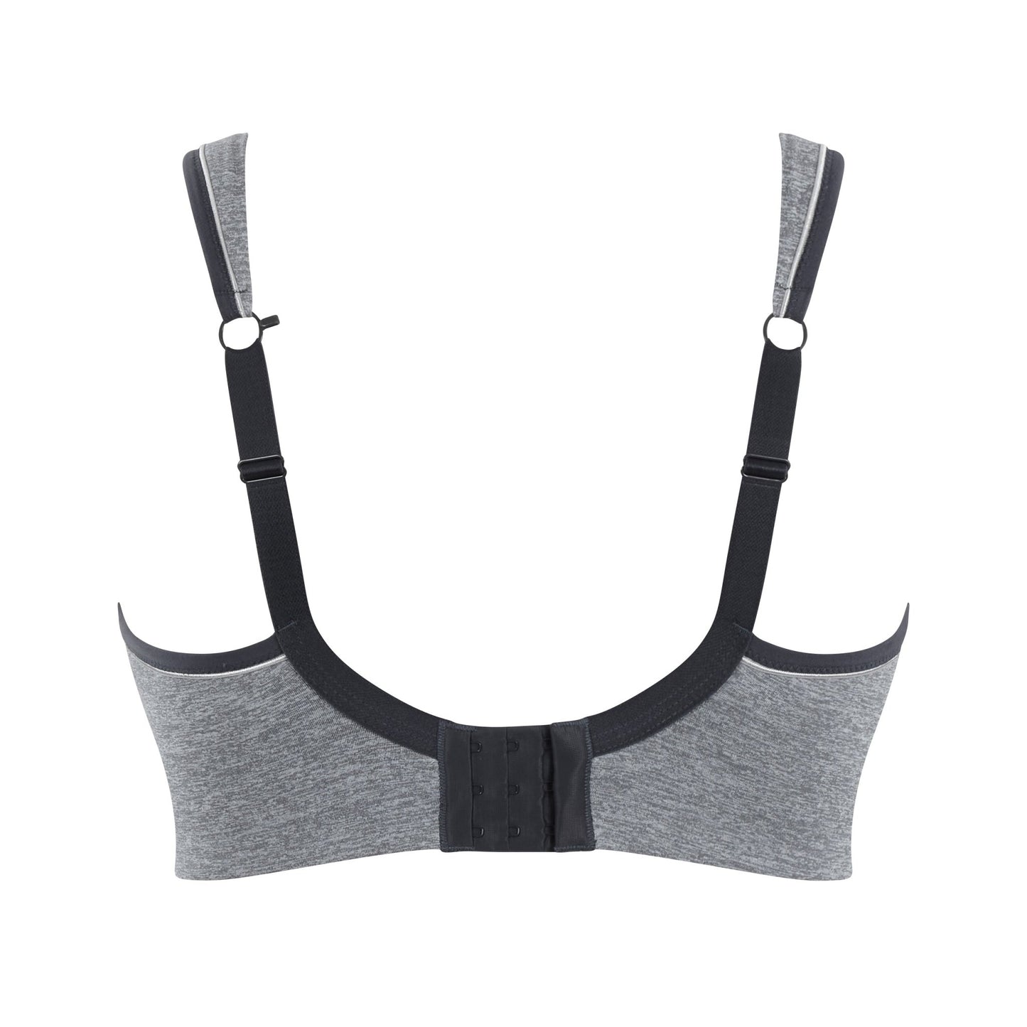 Wired Full Bust Sports Bra- Charcoal Marl - Pinned Up Bra Lounge