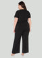 Wrap Front Plus Size Jumpsuit - Pinned Up Bra Lounge