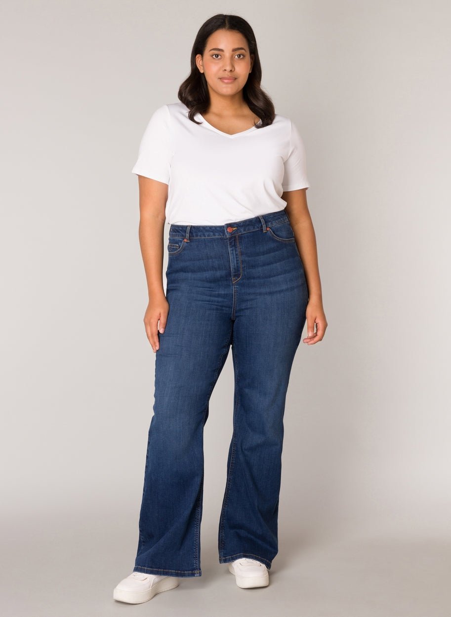 Yvana High Rise Flare Jeans - Pinned Up Bra Lounge